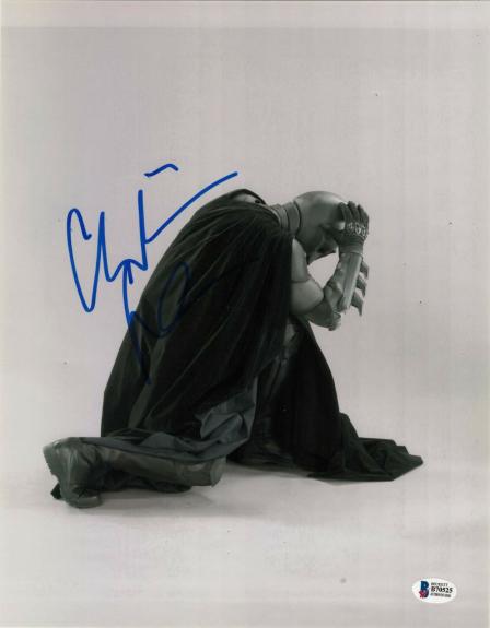 Christian Bale Signed 11x14 Photo Batman Dark Knight Beckett Bas Autograph O