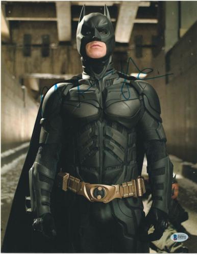 Christian Bale Signed 11x14 Photo Batman Dark Knight Beckett Bas Autograph S