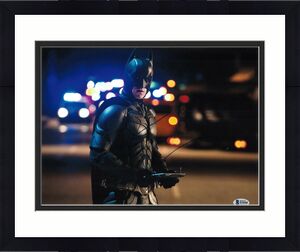 Christian Bale Signed 11x14 Photo Dark Knight Batman Beckett Bas Autograph A