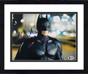 Christian Bale Signed Autograph 8x10 Photo - Classic, Dark Knight Batman Bas Coa