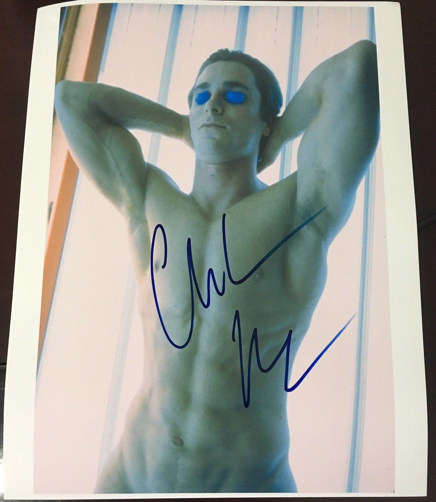 Christian Bale Signed Autograph American Psycho Bare Sexy