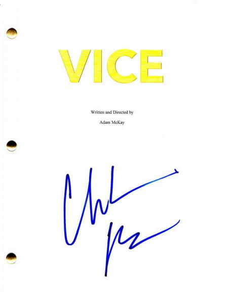 Christian Bale Signed Autograph - Vice Full Movie Script -the Dark Knight Batman
