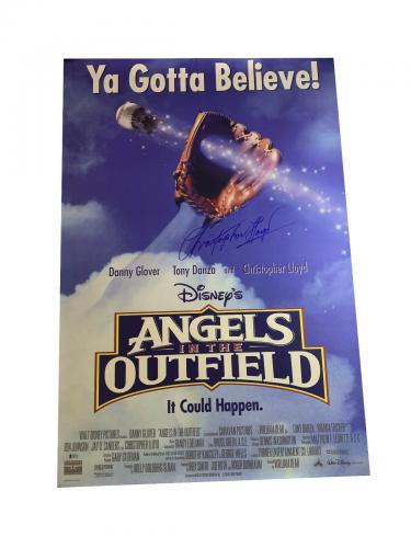 Christopher Lloyd Angels In The Outfield Signed Full Size Poster Auto Beckett 3