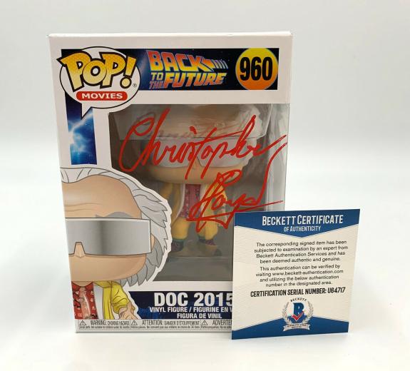 Christopher Lloyd Back To The Future Signed Funko Pop Autograph Beckett Bas 8