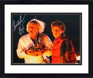 Christopher Lloyd Signed 16x20 Photo Back to the Future w/ Marty- JSA Auth *S