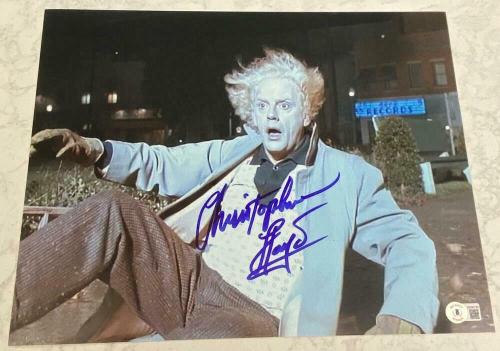CHRISTOPHER LLOYD SIGNED AUTOGRAPH 11x14 "BACK TO THE FUTURE" PHOTO BECKETT C