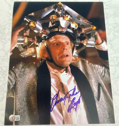 CHRISTOPHER LLOYD SIGNED AUTOGRAPH 11x14 "BACK TO THE FUTURE" PHOTO BECKETT E