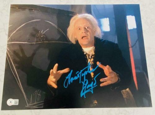 CHRISTOPHER LLOYD SIGNED AUTOGRAPH 11x14 "BACK TO THE FUTURE" PHOTO BECKETT H