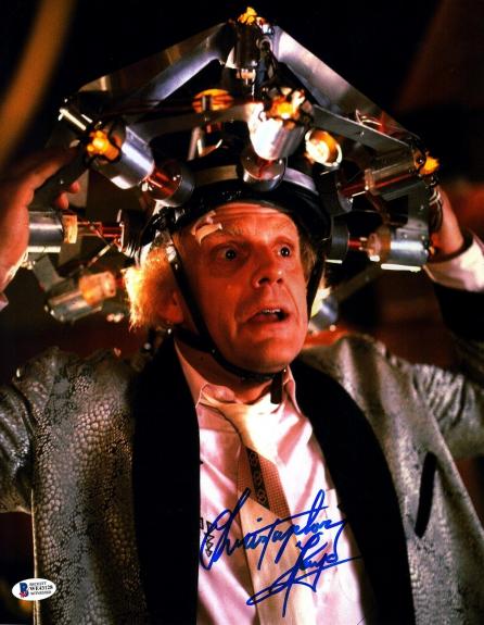CHRISTOPHER LLOYD Signed "BACK TO THE FUTURE" 11X14 Photo Beckett BAS Witness