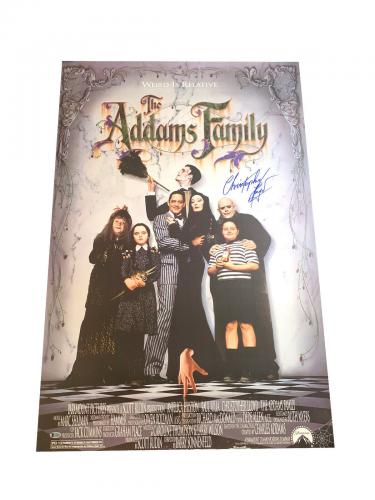 Christopher Lloyd The Addams Family Signed Full Size Poster Auto Beckett Bas 1