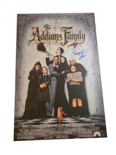 Christopher Lloyd The Addams Family Signed Full Size Poster Auto Beckett Bas 6