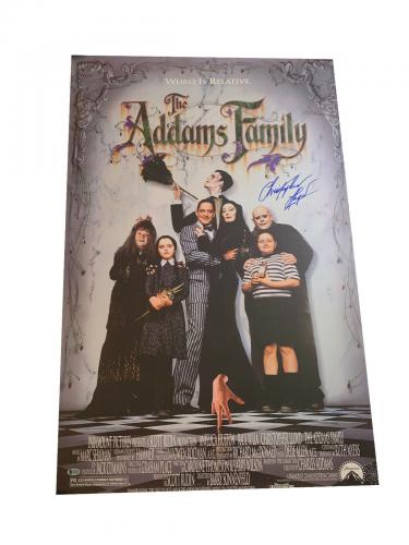 Christopher Lloyd The Addams Family Signed Full Size Poster Auto Beckett Bas 9