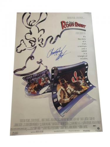 Christopher Lloyd Who Framed Roger Rabbit Signed Full Size Poster Auto Bas 10