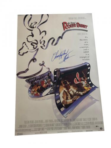 Christopher Lloyd Who Framed Roger Rabbit Signed Full Size Poster Auto Bas 7