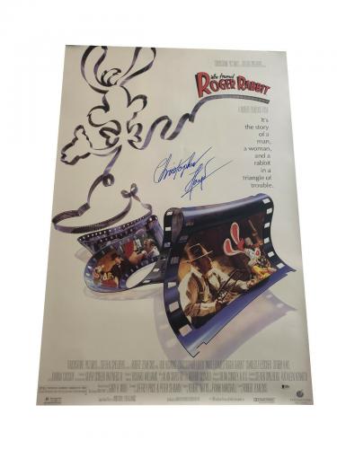 Christopher Lloyd Who Framed Roger Rabbit Signed Full Size Poster Auto Bas 8
