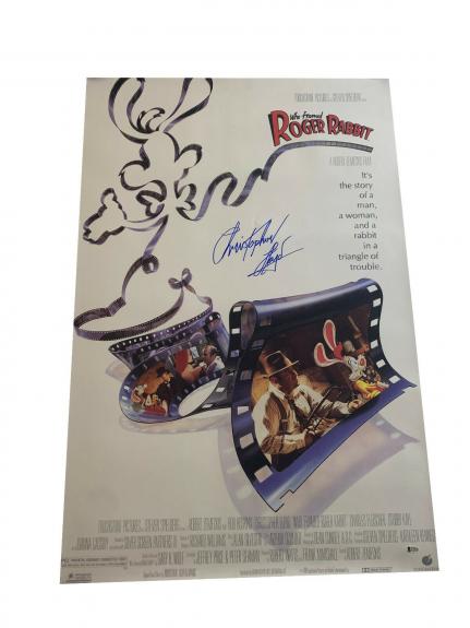 Christopher Lloyd Who Framed Roger Rabbit Signed Full Size Poster Auto Bas 9