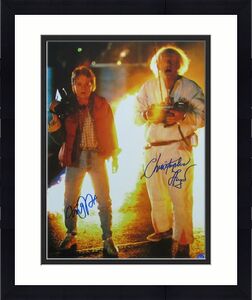 Christopher Lloyd/Michael J Fox  Back to the Future Signed 16x20 Photo BAS 280