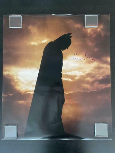 Christopher Nolan Signed Autograph Huge Batman Dark Knight Poster Photo - Rare!