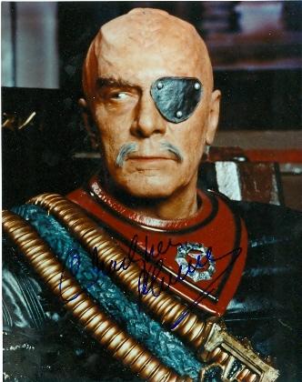 Christopher Plummer autographed photo (Star Trek General ...