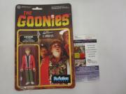 Chunk "Goonies" Jeff Cohen signed autographed on card action figure JSA COA