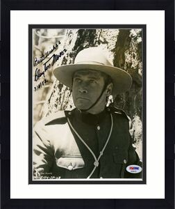 Clayton Moore Hand Signed Psa Dna Coa 8x10 Photo Autographed Authentic