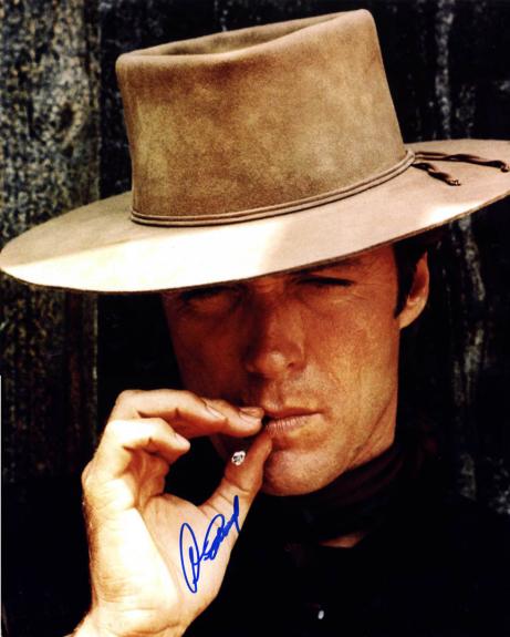 Clint Eastwood Signed Man With No Name 16X20 Poster Photo UACC RD AFTAL COA