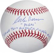 Corbin Bernsen Major League Autographed Baseball with Strike Out Inscription - Steiner