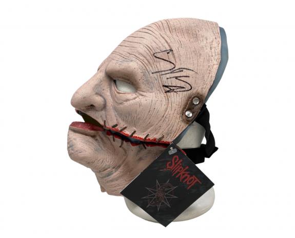 Corey Taylor Signed Autographed Slipknot Mask Gray Chapter Beckett Witnessed COA