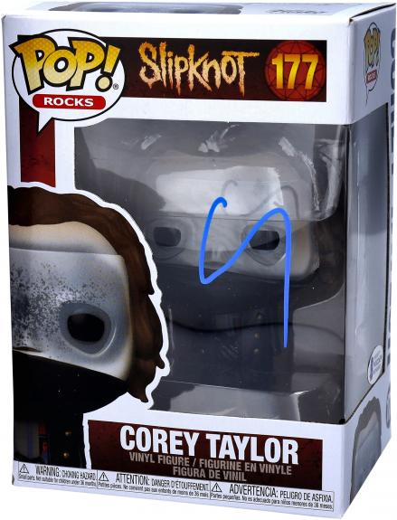 Corey Taylor Slipknot Autographed #177 Funko Pop! Signed in Blue - Beckett