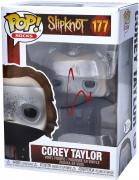 Corey Taylor Slipknot Autographed #177 Funko Pop! Signed in Light Red - Beckett