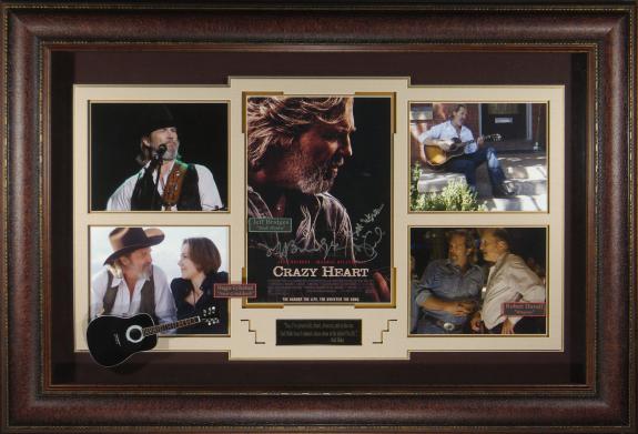 Crazy Heart movie poster signed by Jeff Bridges
Framed 45×31