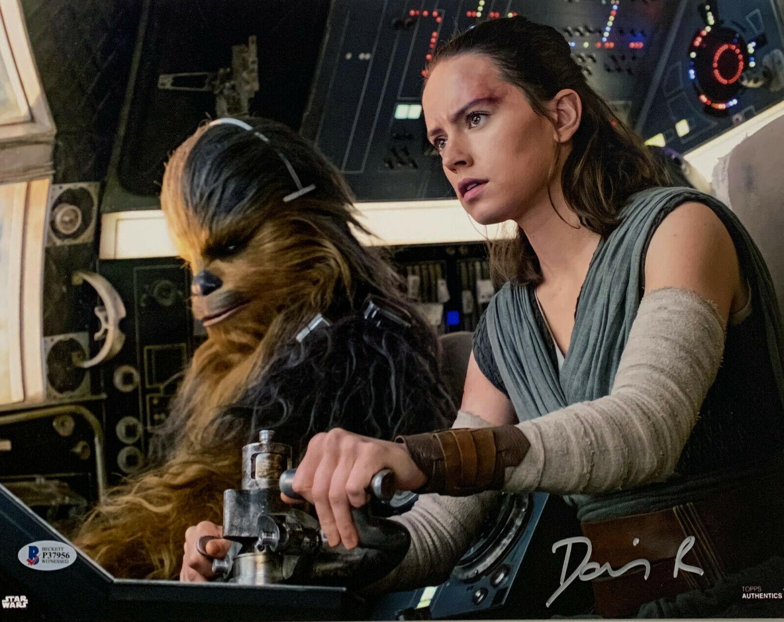 Rey Beckett BAS Daisy Ridley Signed Star Wars The Force Awakens 8x10 Photo 4 