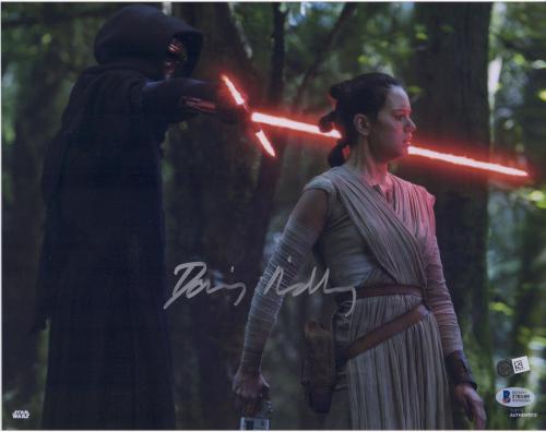 Daisy Ridley The Force Awakens Autographed 12" x 18" Photograph - BAS