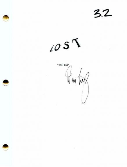 Damon Lindelof Signed Autograph Lost Finale Script - Jj Abrams, Evangeline Lilly