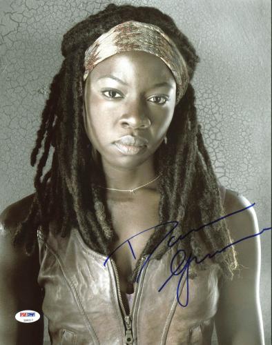 Danai Gurira The Walking Dead Signed 11X14 Photo PSA/DNA #Z90217