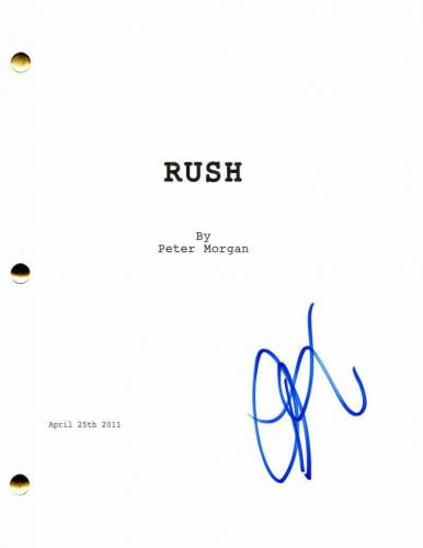 Daniel Bruhl Signed Autograph - Rush Movie Script - Chris Hemsworth, Ron Howard