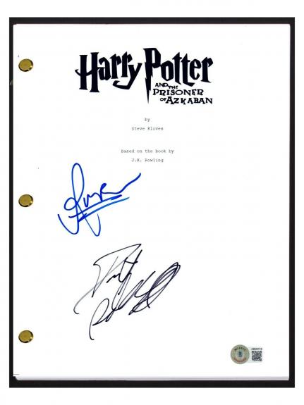 Daniel Radcliffe Rupert Grint Signed Harry Potter Azkaban Script Beckett COA