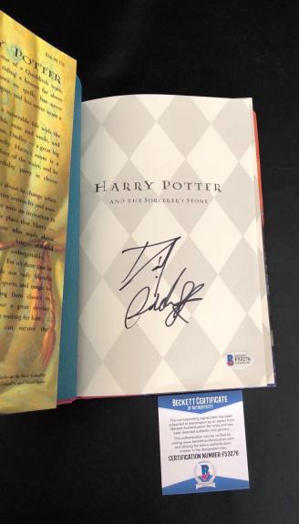 Daniel Radcliffe Signed Auto Harry Potter The Sorcerers Stone Hardcover Bas 27