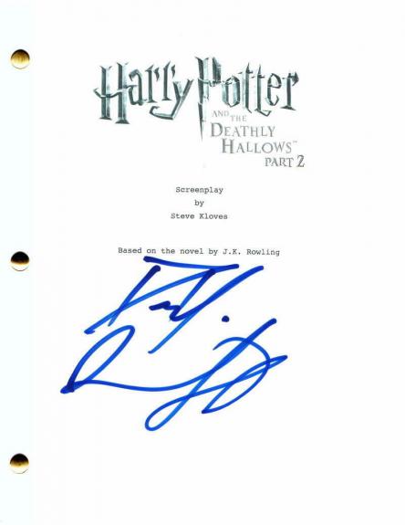 Daniel Radcliffe Signed Autograph Harry Potter Deathly Hallows Pt2 Movie Script