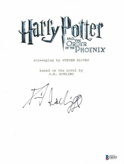 Daniel Radcliffe Signed Autographed Harry Potter Movie Script Beckett Bas Coa 18