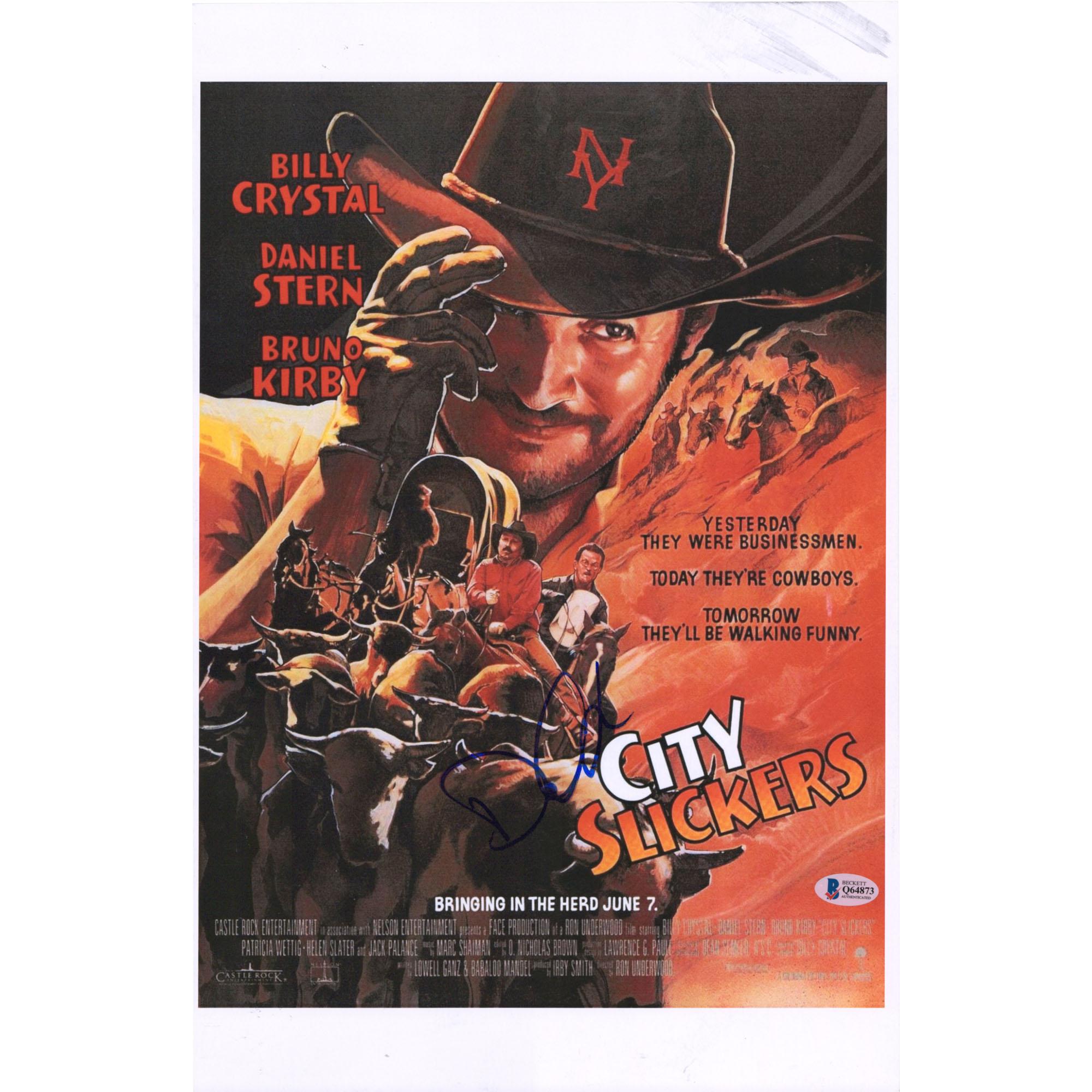 Daniel Stern City Slickers Autographed 11 X 17 Movie Poster Bas