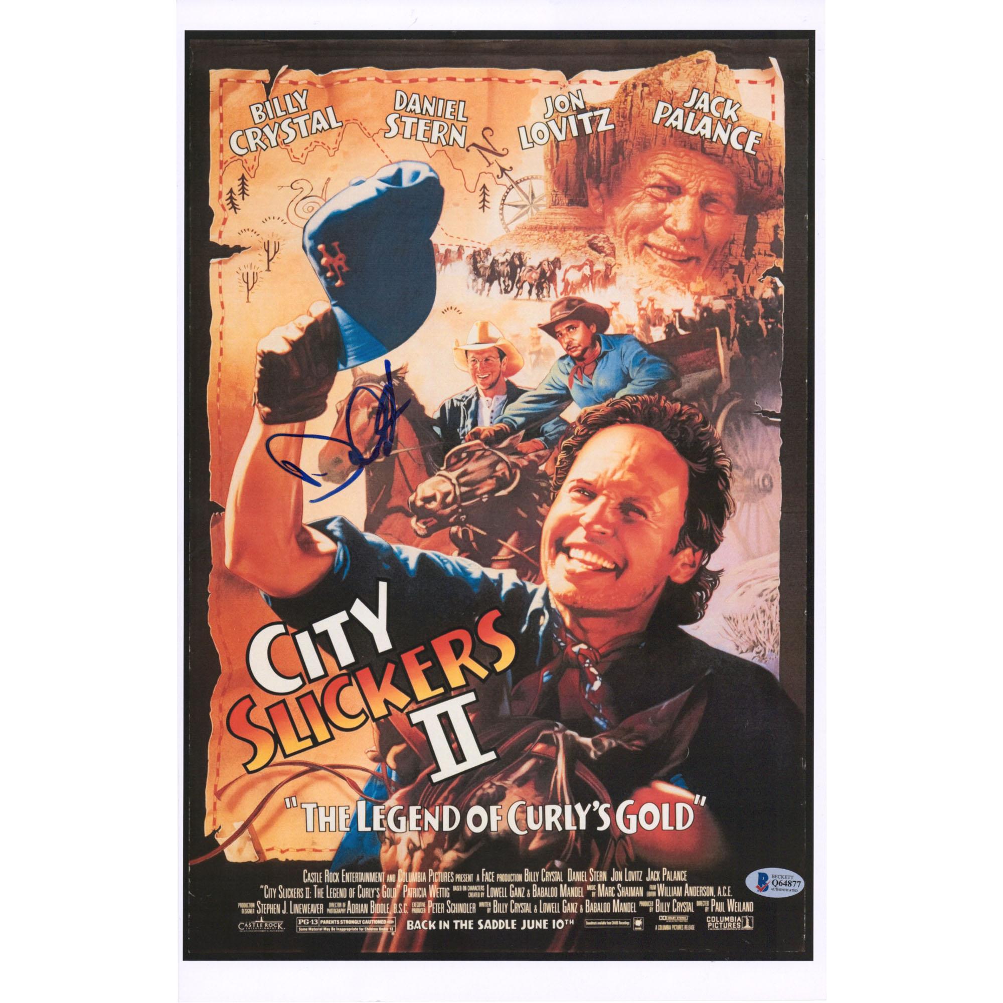 Daniel Stern City Slickers Ii Autographed 11 X 17 Movie Poster Bas