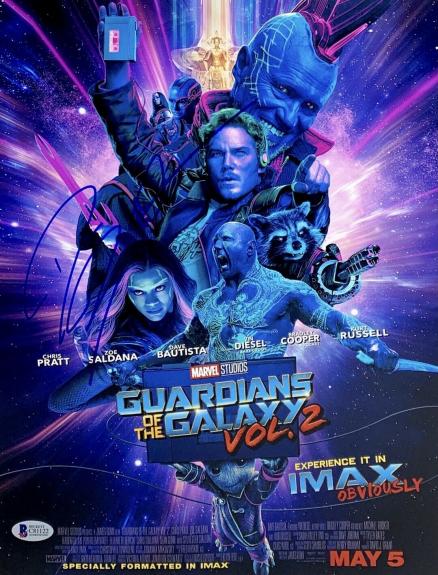Dave Bautista Signed 11x14 Photo Beckett C81122 Guardians of Galaxy Drax Marvel