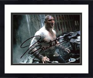 Dave Bautista The Man with the Iron Fists Signed 8X10 Photo BAS B51153