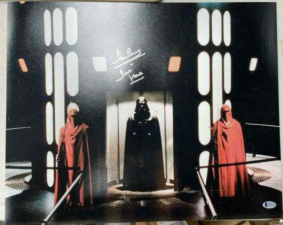Dave David Prowse Signed Star Wars Darth Vader 16x20 Photo Beckett BAS COA 5
