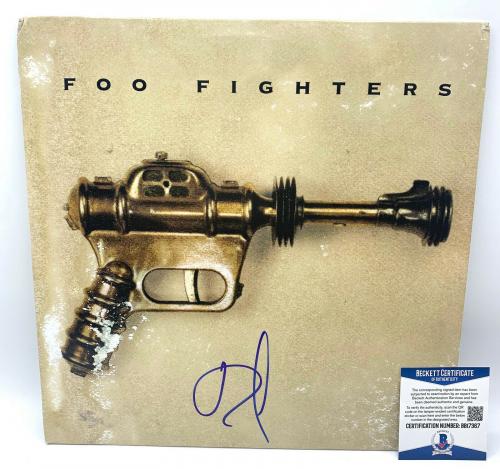 Dave Grohl Signed Foo Fighters Autograph Album Vinyl Lp Beckett Bas Coa 8