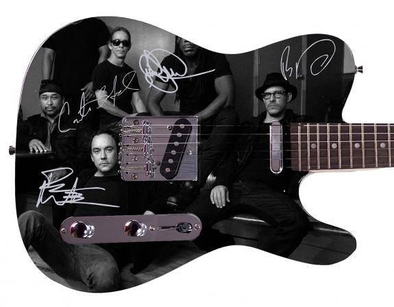 Dave Matthews Band Autographed Facsimile Signed Custom Graphics Guitar