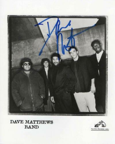 Dave Matthews Signed Autograph 8x10 Photo - Band, Crash, Full Signature W/ Jsa