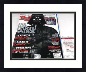 Dave Prowse Signed Darth Vader Star Wars Rolling Stone Magazine Jsa