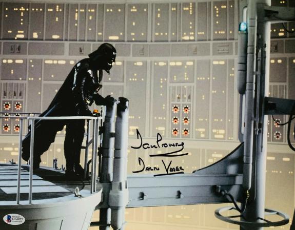 David Dave Prowse Signed Star Wars Darth Vader 11x14 Photo Beckett BAS 21